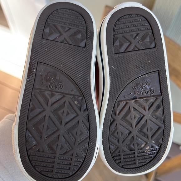 Tan Leather Chuck Taylor High Top Sneakers - Picture 3 of 8